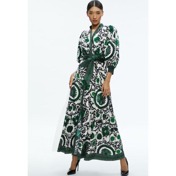 Alice And Olivia Dress Cora Volume Size Large Retails $770 - Picture 2 of 9